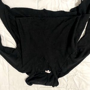 Black see through top.